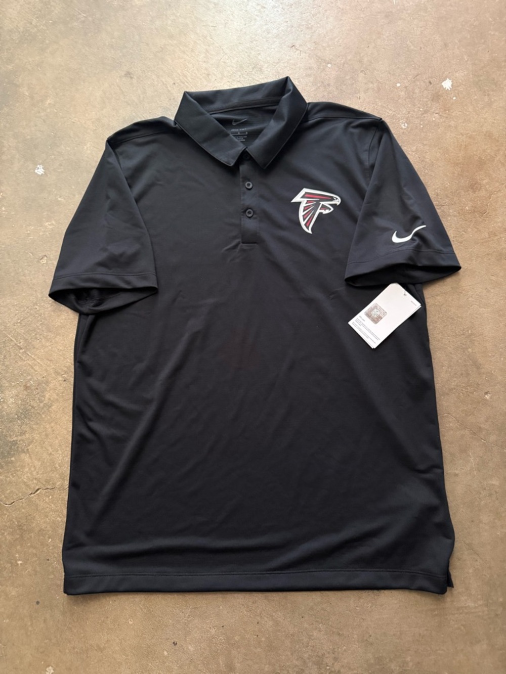 Nike Men’s Black Atlanta Falcons Polo Shirt